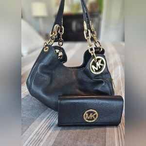 Michael Kors bag and wallet